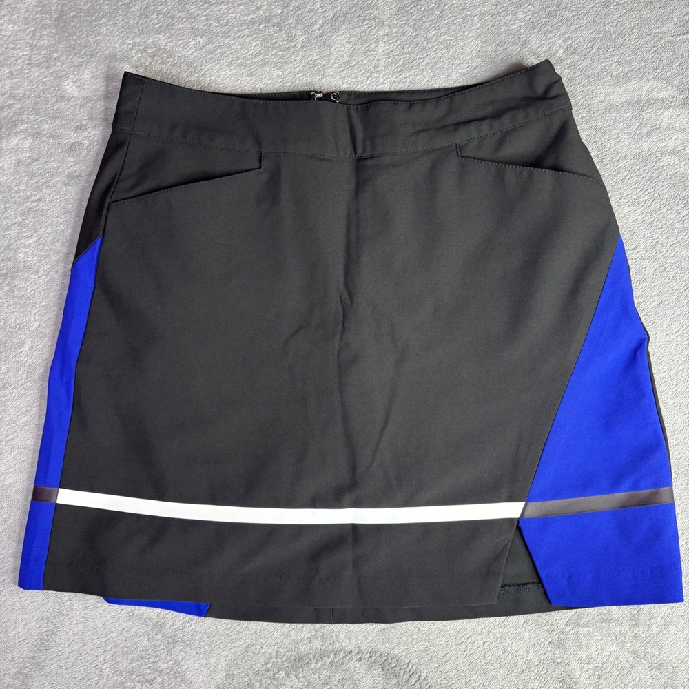 Slazenger Golf Skort women 0 Black Blue Colorblock Performance Athletic Skirt 28